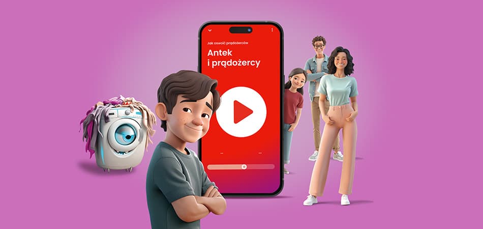 E.ON Prądożercy — spersonalizowane audiobooki AI dla rodzin